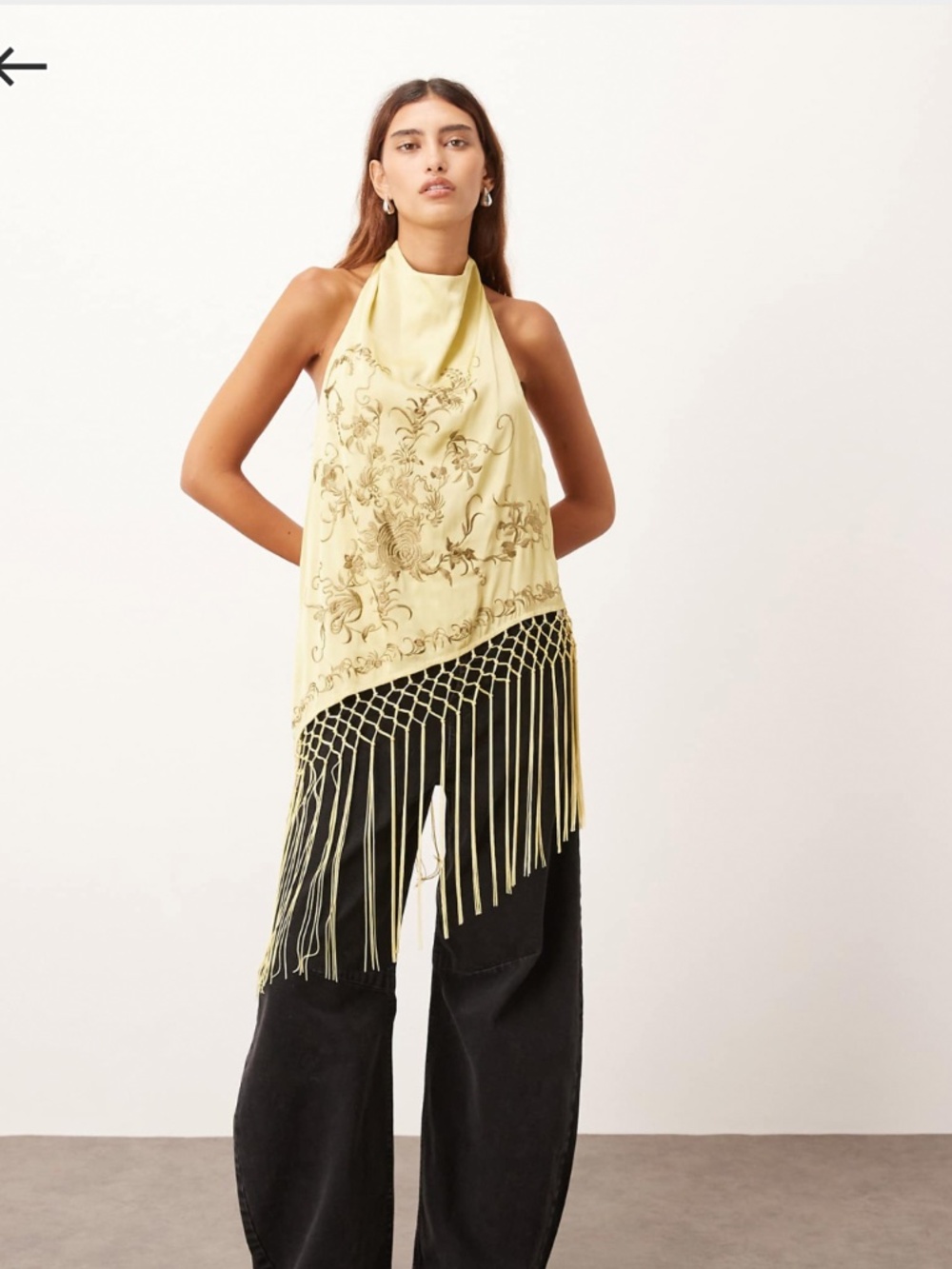 Arrange Embroidered Halter